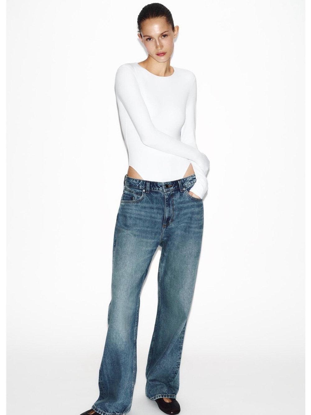 Zara long sleeve body suit